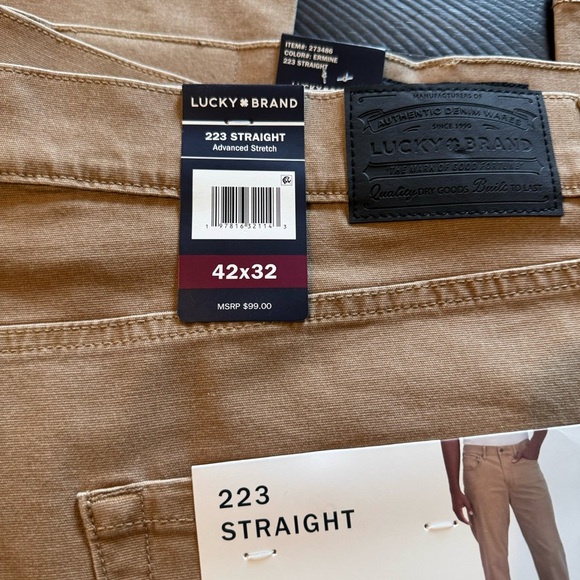 Lucky Brand Straight Fit 5‎ Pocket Pant 32” inseam - Picture 3 of 9